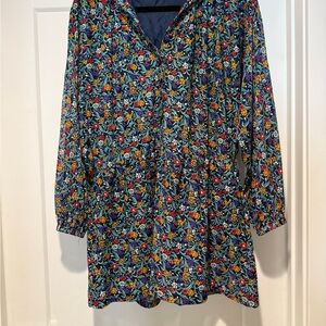 Vintage Floral Long Sleeve Tunic